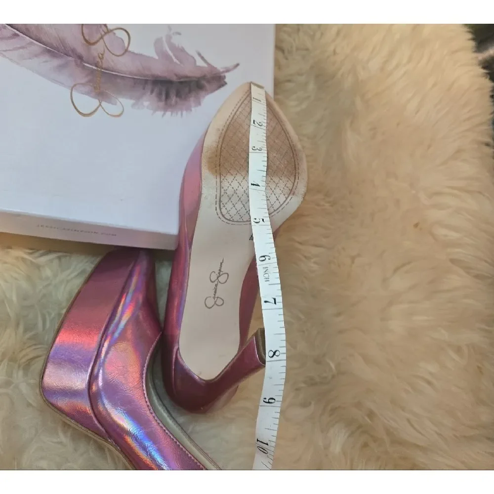 Jessica Simpson Iridescent Pink Heels